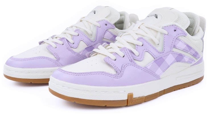 (W) 리닝 웨이드 프로 로우 화이트 퍼플 '체커보드 만화' AETR006-1(TeamTen-李宁女款格纹白紫) Lookbook (W) 리닝 웨이드 프로 로우 화이트 퍼플 '체커보드 만화' AETR006-1(TeamTen-李宁女款格纹白紫)