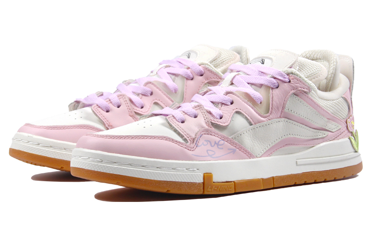 Lookbook [Custom Shoes] (Women) Li-Ning Weiwu 'Tulip Love White-Pink'