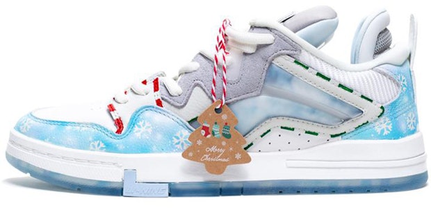 【定製球鞋】 LiNing李寧 惟吾 PRO 潮流舒適軟彈 SHOEME 聖誕節 雪花 糖果 冰雪奇緣 特殊鞋盒 低幫 板鞋 女款 藍白 Order 【定製球鞋】 LiNing李寧 惟吾 PRO 潮流舒適軟彈 SHOEME 聖誕節 雪花 糖果 冰雪奇緣 特殊鞋盒 低幫 板鞋 女款 藍白