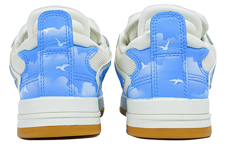 Shop (W) [Kasut Custom] Li-Ning Weiwu Pro 'Langit Biru Romantik Magpie Gradasi' AETR006-1(Team陆-浪漫蓝天云层飞鸟渐变)