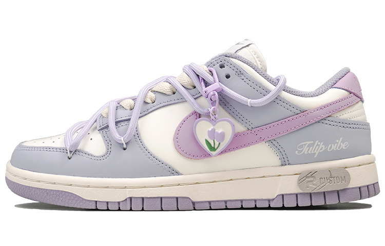 Buy (W) [Sepatu Kustom] Nike Sneaker Lab x Dunk Low 'Tulip Monet Ungu' DD1503-500(Team27-女款爱心扣郁金香)
