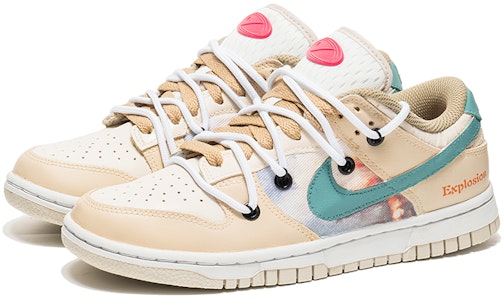 (W) Nike 野鶴製造 × Dunk Low "ベージュデニム" (カスタム) DX6060-121(TeamB-米黄绿勾解构) Lookbook (W) Nike 野鶴製造 × Dunk Low "ベージュデニム" (カスタム) DX6060-121(TeamB-米黄绿勾解构)