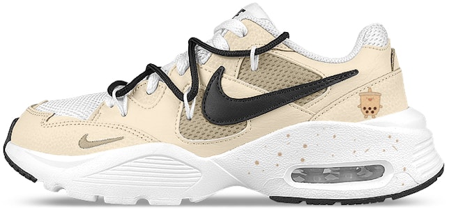 【客製化球鞋】Nike Air Max Fusion 是在玩鞋 x 元氣食堂 奶茶 解構 塗鴉 低筒 跑步鞋 女款 白棕 Buy 【客製化球鞋】Nike Air Max Fusion 是在玩鞋 x 元氣食堂 奶茶 解構 塗鴉 低筒 跑步鞋 女款 白棕