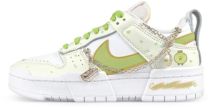 custom-shoes-women-nike-x-dunk-disrupt-honeydew-melon-white-green