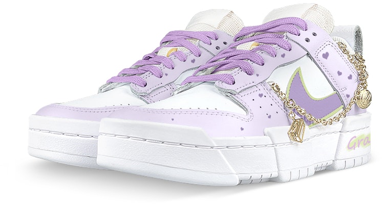 (W) 나이키 커스텀 덩크 디스럽트 '리틀 그레이프' (보라) DO5219-111(Team叁-女款D元气葡萄) Lookbook (W) 나이키 커스텀 덩크 디스럽트 '리틀 그레이프' (보라) DO5219-111(Team叁-女款D元气葡萄)