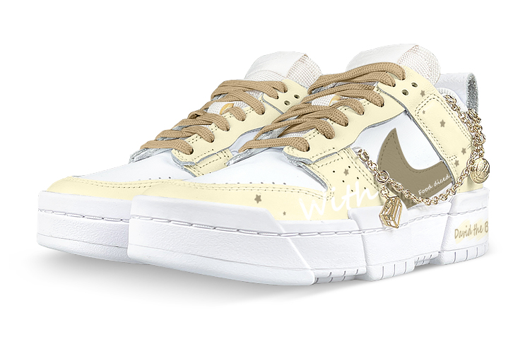Lookbook [Custom Shoes] (Women) Nike 玩鞋 x Dunk Disrupt 'White Yellow 熊大卫'