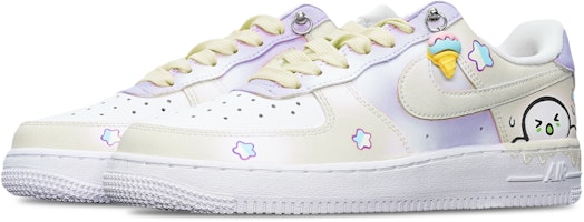 (W) 【定制鞋款】耐克空军1代'07款 '奶油芋头冰淇淋' DD8959-108(TeamT-冰淇淋米紫白S-BOX) Lookbook (W) 【定制鞋款】耐克空军1代'07款 '奶油芋头冰淇淋' DD8959-108(TeamT-冰淇淋米紫白S-BOX)