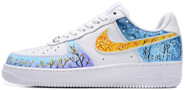 (W) Zapatillas Nike Air Force 1 '07 'Flor de Ciruelo Azul Blanco' DD8959-100(team54-女款雪中梅花) Buy (W) Zapatillas Nike Air Force 1 '07 'Flor de Ciruelo Azul Blanco' DD8959-100(team54-女款雪中梅花)