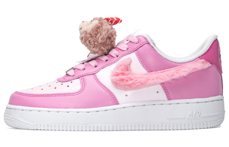 Buy (W) 나이키 에어포스 1 '07 로우 '발렌타인 테디베어' 315115-112(TeamB-情人节小熊毛绒钩白粉)
