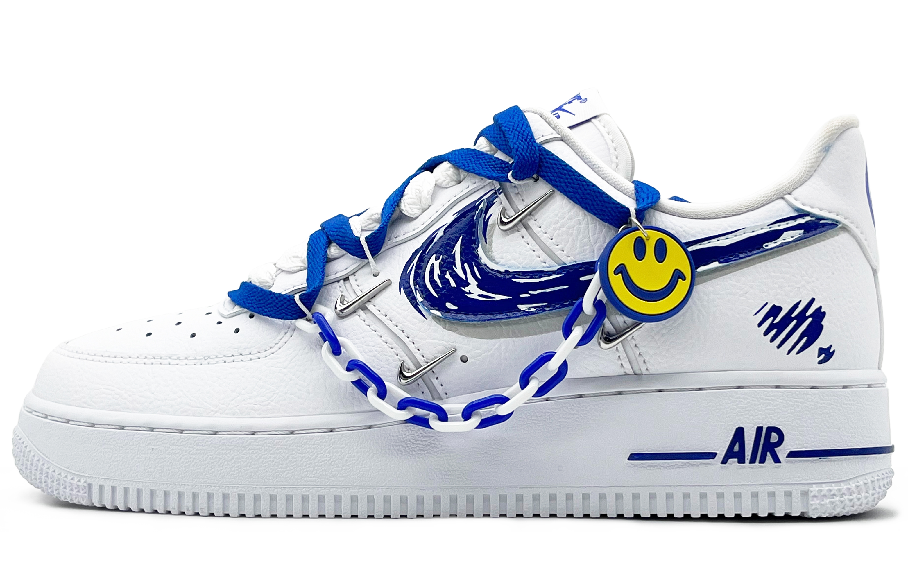 Order (W) [定制鞋] 耐克空军一号 '07 LX '铬奢华' CT1990-100(Team131-smile-SBOX)