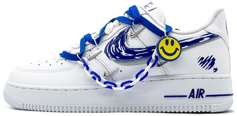 (W) 나이키 에어포스 1 '07 LX '크롬 럭스' (커스텀) CT1990-100(Team131-smile-SBOX) Order (W) 나이키 에어포스 1 '07 LX '크롬 럭스' (커스텀) CT1990-100(Team131-smile-SBOX)