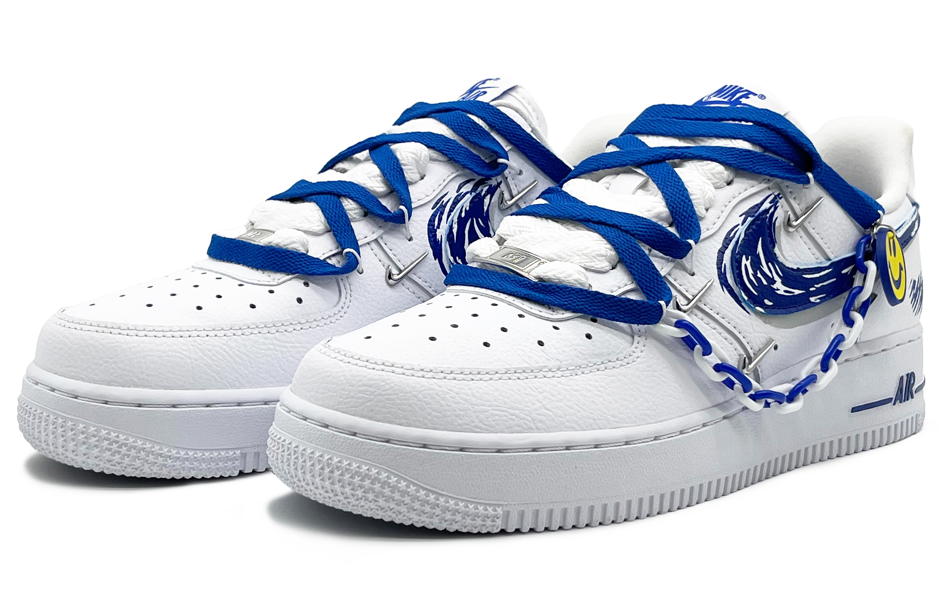 Shop (W) [定制鞋] 耐克空军一号 '07 LX '铬奢华' CT1990-100(Team131-smile-SBOX)