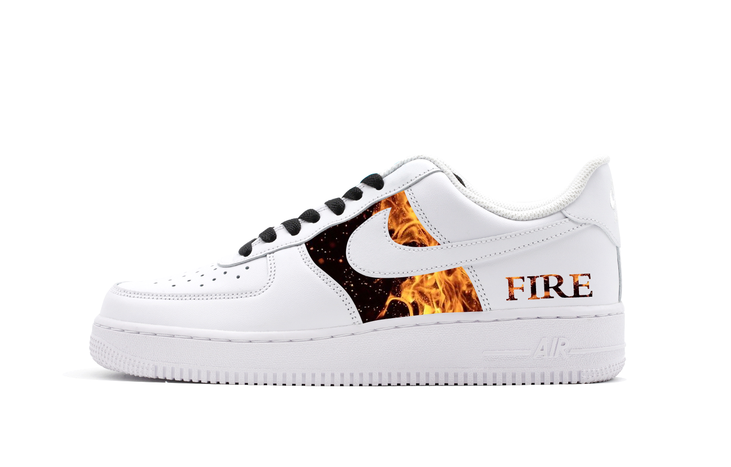 Buy (W) [定制鞋] 耐克空军1号 '全白' DD8959-100(Team140-fire)