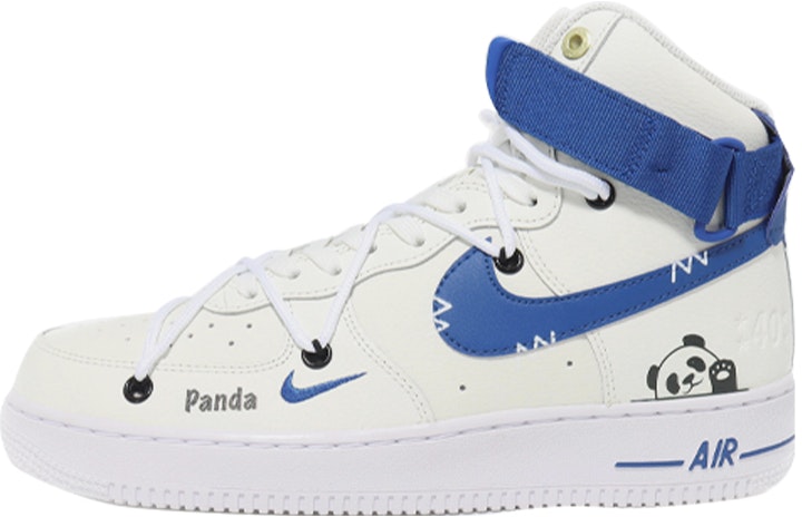 custom-shoes-women-nike-air-force-1-high-cute-panda-white-blue