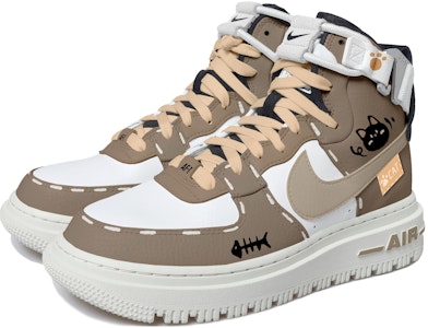 (W) 나이키 에어포스1 하이 '모카 화이트 캣' (커스텀) DC3584-100(Team拾玖-摩卡猫咪S-BOX) Lookbook (W) 나이키 에어포스1 하이 '모카 화이트 캣' (커스텀) DC3584-100(Team拾玖-摩卡猫咪S-BOX)