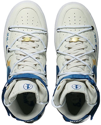 【訂製球鞋】Nike Air Force 1 High 破壞卡比 高筒 板鞋 女款 白藍黃 Shop 【訂製球鞋】Nike Air Force 1 High 破壞卡比 高筒 板鞋 女款 白藍黃