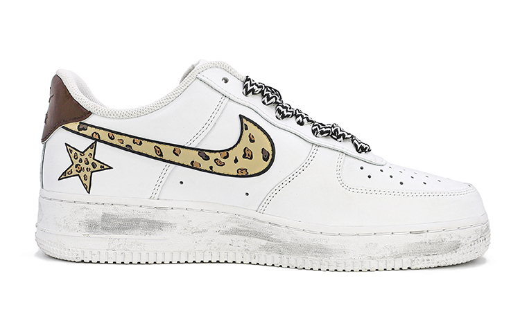 Order (W) [Sepatu Kustom] Nike Air Force 1 Low '07 'Tahun Baru Imlek Motif Macan' DD8959-100(TeamM-女款虎年限定白棕)