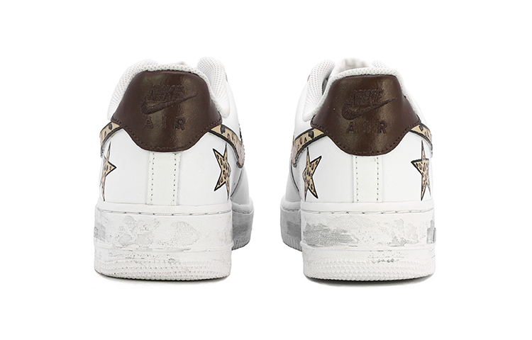 Shop (W) [Sepatu Kustom] Nike Air Force 1 Low '07 'Tahun Baru Imlek Motif Macan' DD8959-100(TeamM-女款虎年限定白棕)