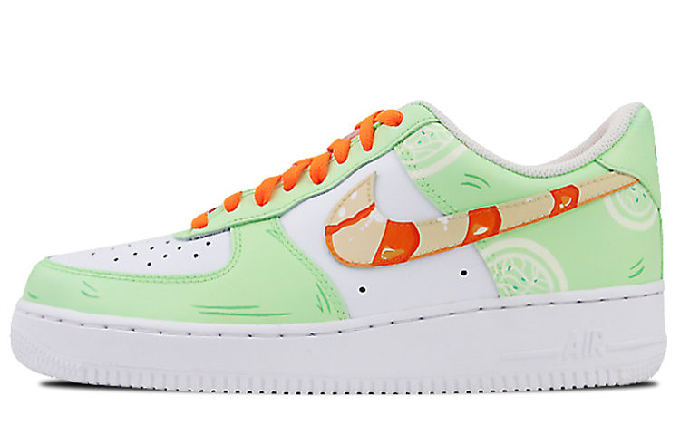 Buy (W) [定制鞋] Nike Air Force 1 Low '07 '杭州西湖龙井' 314192-117(Team叁-女款喷绘手绘龙井虾仁美食)