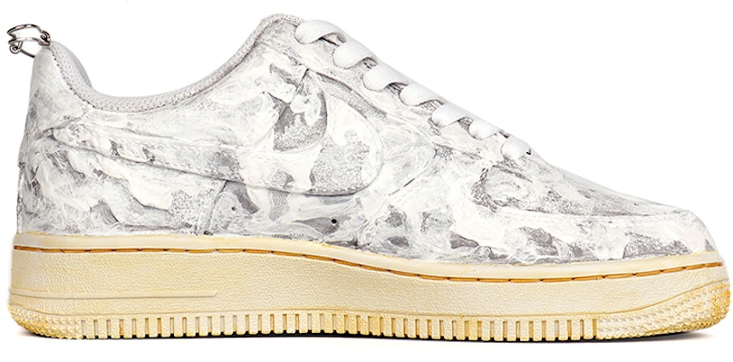 【定制球鞋】Nike Air Force 1 Low 07 空軍一號 手繪肌理做舊 工業風 石膏 氧化 耐磨防滑 低幫 板鞋 女款 米白 Order 【定制球鞋】Nike Air Force 1 Low 07 空軍一號 手繪肌理做舊 工業風 石膏 氧化 耐磨防滑 低幫 板鞋 女款 米白