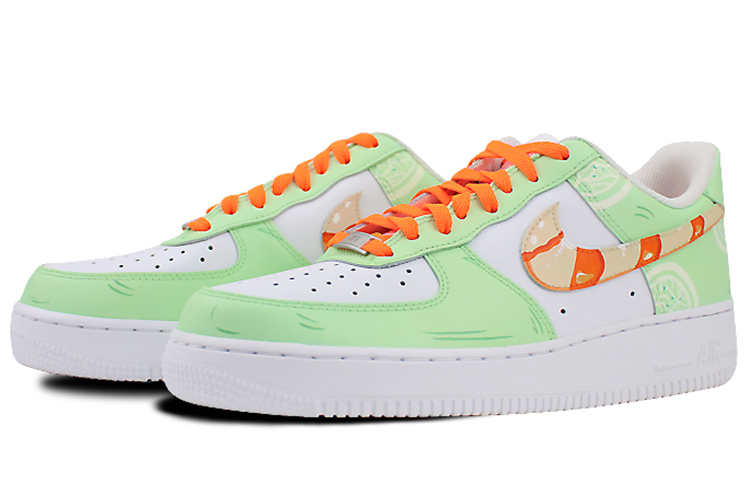 Lookbook (W) [定制鞋] Nike Air Force 1 Low '07 '杭州西湖龙井' 314192-117(Team叁-女款喷绘手绘龙井虾仁美食)