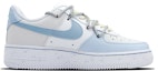 Order 【訂製球鞋】Nike Air Force 1 Low '07 空軍一號 島嶼天堂 精緻塗鴉 潑墨復古 低筒 板鞋 女款 米藍