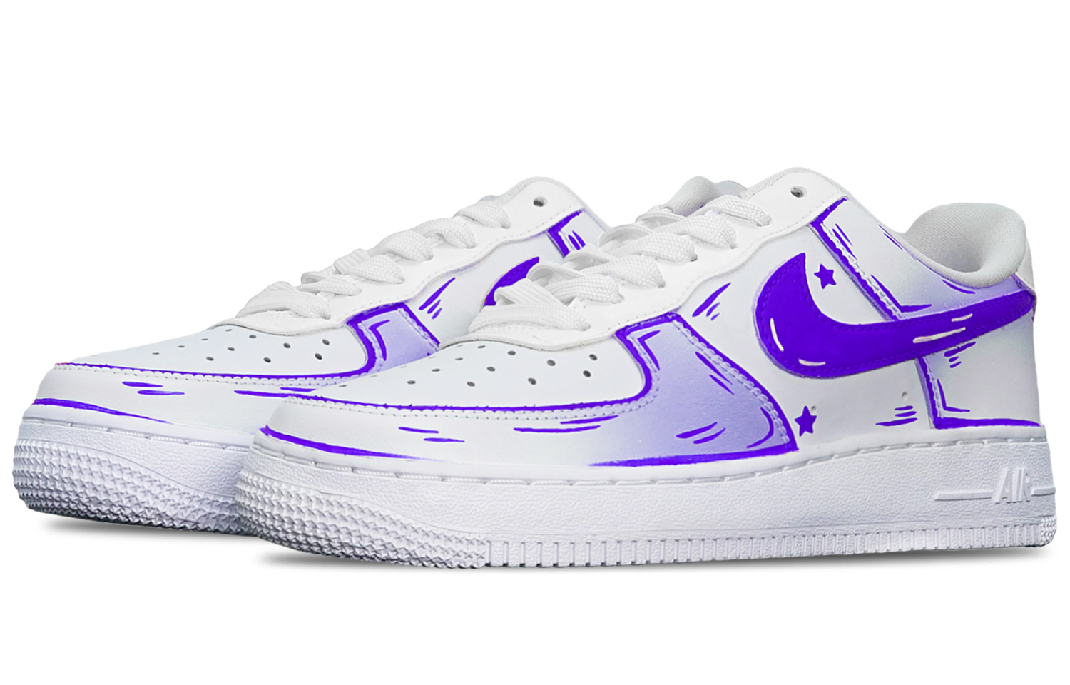 Shop (W) [定制鞋款] 耐克空军一号低帮 '07 '薰衣草漫画条纹' DD8959-108-484837