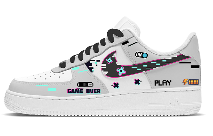 [Custom Shoes] (W) Nike Air Force 1 Low '07 'Pixel Cyberpunk'