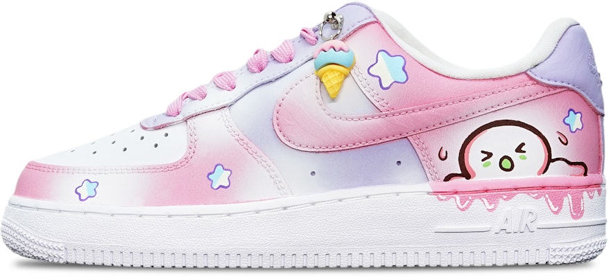 【定制球鞋】Nike Air Force 1 Low ‘07 草莓香芋冰淇淋 低幫 復古板鞋 特殊鞋盒 送小熊 防滑 低幫 板鞋 女款 粉紫白 Buy 【定制球鞋】Nike Air Force 1 Low ‘07 草莓香芋冰淇淋 低幫 復古板鞋 特殊鞋盒 送小熊 防滑 低幫 板鞋 女款 粉紫白