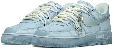 (W) Zapatillas Nike Air Force 1 Low '07 'Scratch Blue Gallery' 315115-112(TeamA-AF1银蓝艺术馆) Lookbook (W) Zapatillas Nike Air Force 1 Low '07 'Scratch Blue Gallery' 315115-112(TeamA-AF1银蓝艺术馆)