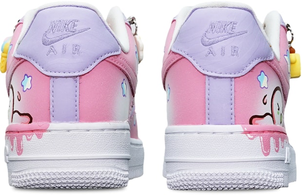 【定制球鞋】Nike Air Force 1 Low ‘07 草莓香芋冰淇淋 低幫 復古板鞋 特殊鞋盒 送小熊 防滑 低幫 板鞋 女款 粉紫白 Shop 【定制球鞋】Nike Air Force 1 Low ‘07 草莓香芋冰淇淋 低幫 復古板鞋 特殊鞋盒 送小熊 防滑 低幫 板鞋 女款 粉紫白