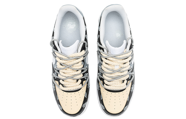 Shop (W) 나이키 에어포스 1 '07 커스텀 해체 분위기 (80자 제한 때문에 축약됨) DD8959-100(TeamB-女款腰果花解构灰黑)