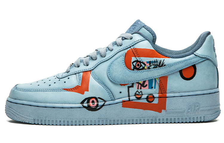 Buy (W) [Sepatu Kustom] Nike Air Force 1 Low 'Biru Muda Abstrak' DD8959-100(TeamB-女款抽象画浅蓝)