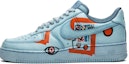 Buy 【定制球鞋】 Nike Air Force 1 Low 空軍一號 野鶴製造 復古 浸染 抽象畫 低幫 板鞋 女款 淺藍