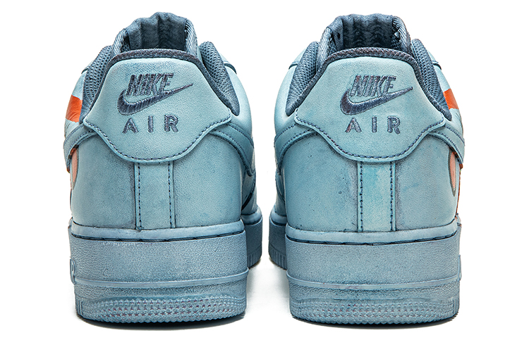 Shop (W) [Sepatu Kustom] Nike Air Force 1 Low 'Biru Muda Abstrak' DD8959-100(TeamB-女款抽象画浅蓝)