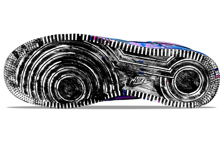 Purchase (W) [カスタムシューズ] (女性用) ナイキ エア フォース 1 ロー 'アブストラクト ランドスケープ' 314192-117(TeamY-女款蓝粉)