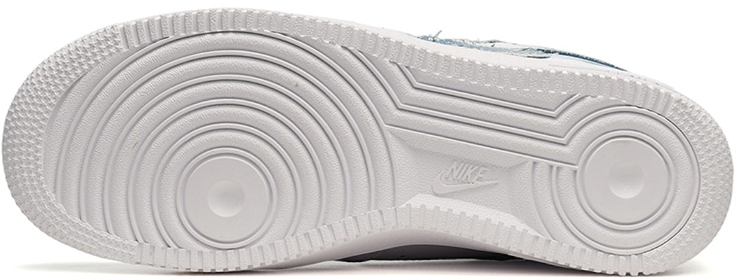 【定制球鞋】 Nike Air Force 1 Low Triple White 空軍一號 復古風 做舊牛仔 低筒 板鞋 女款 藍白 Purchase 【定制球鞋】 Nike Air Force 1 Low Triple White 空軍一號 復古風 做舊牛仔 低筒 板鞋 女款 藍白