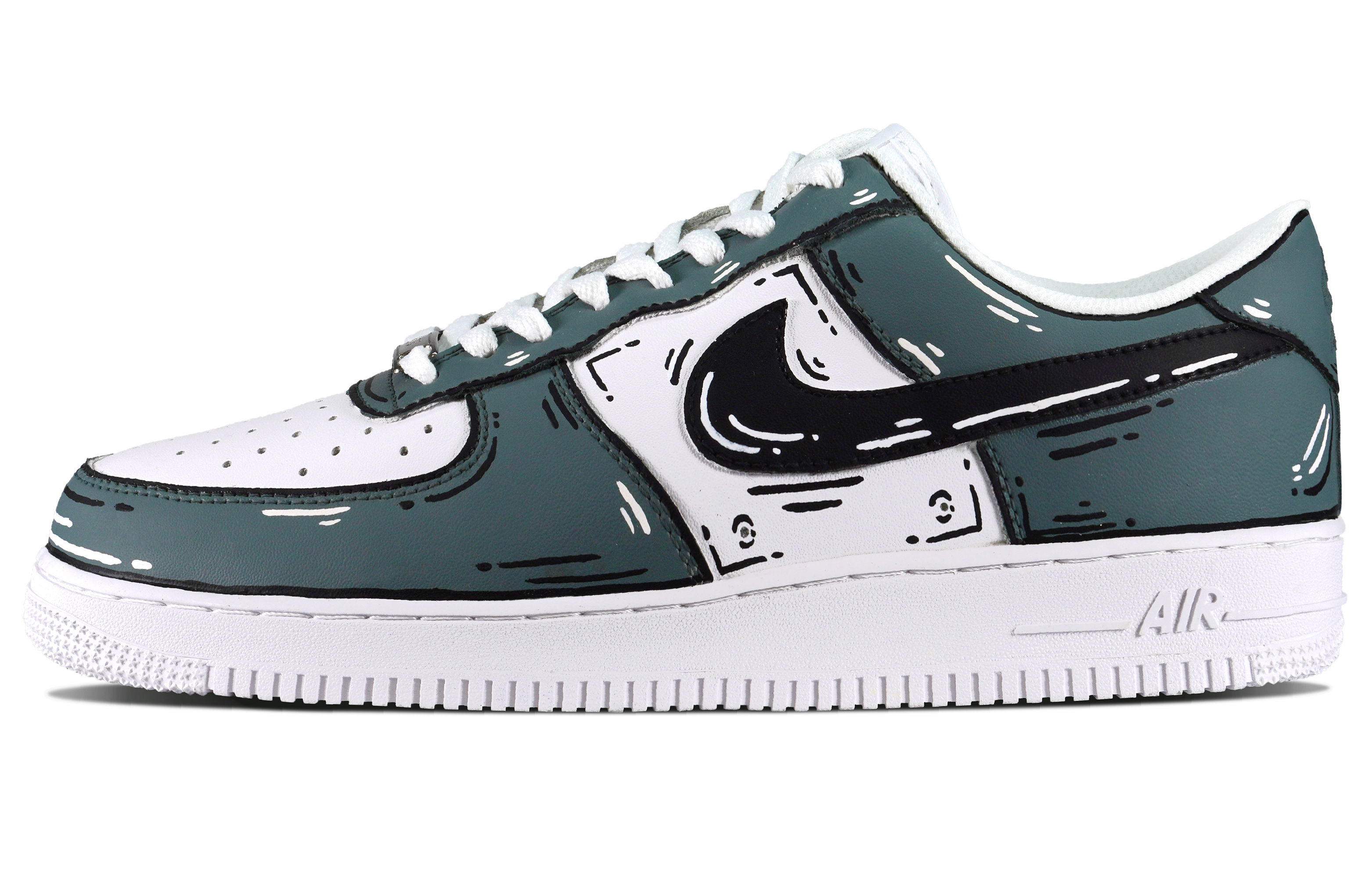Buy (W) [Zapatos Personalizados] Nike Air Force 1 Low 'Anime Verde Jungla' DD8959-100(Team84-二次元丛林女款)