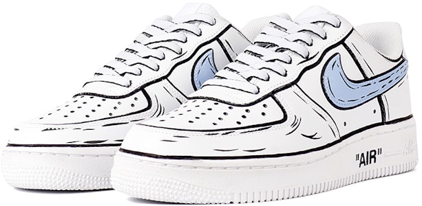 (W) 나이키 에어포스1 로우 '애니화이트블루' (커스텀) DD8959-100(Team拾柒-女款低帮二次元白蓝QD) Lookbook (W) 나이키 에어포스1 로우 '애니화이트블루' (커스텀) DD8959-100(Team拾柒-女款低帮二次元白蓝QD)