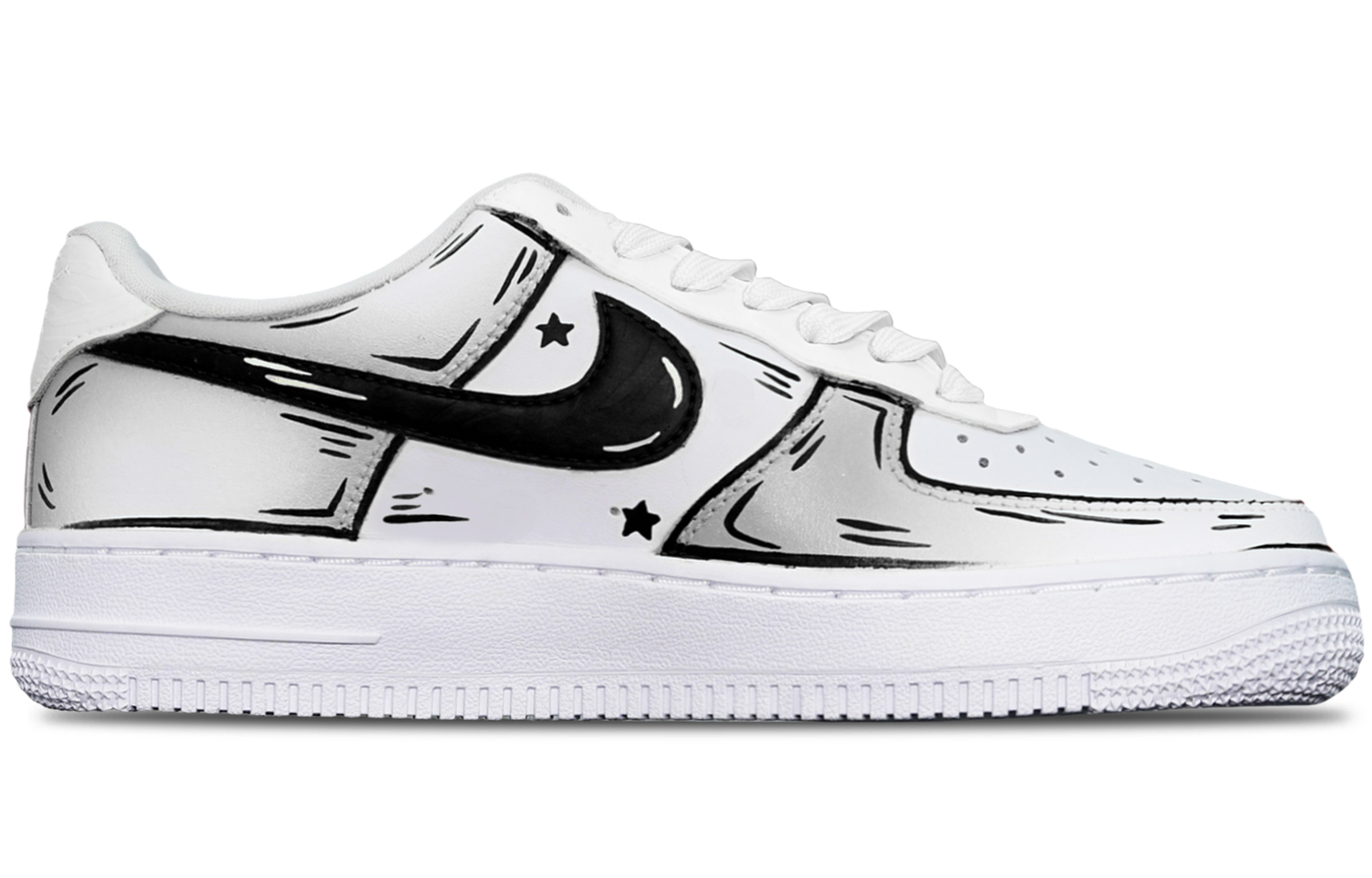 Lookbook (W) [Sepatu Kustom] Nike Air Force 1 Low 'Anime Linework Agate Grey' DD8959-108-484833