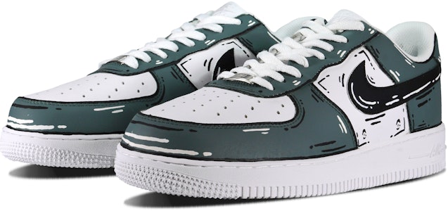 (W) 【カスタムシューズ】(女性) ナイキ エア フォース 1 ロー 'アニメ ジャングル グリーン' DD8959-100(Team84-二次元丛林女款) Lookbook (W) 【カスタムシューズ】(女性) ナイキ エア フォース 1 ロー 'アニメ ジャングル グリーン' DD8959-100(Team84-二次元丛林女款)