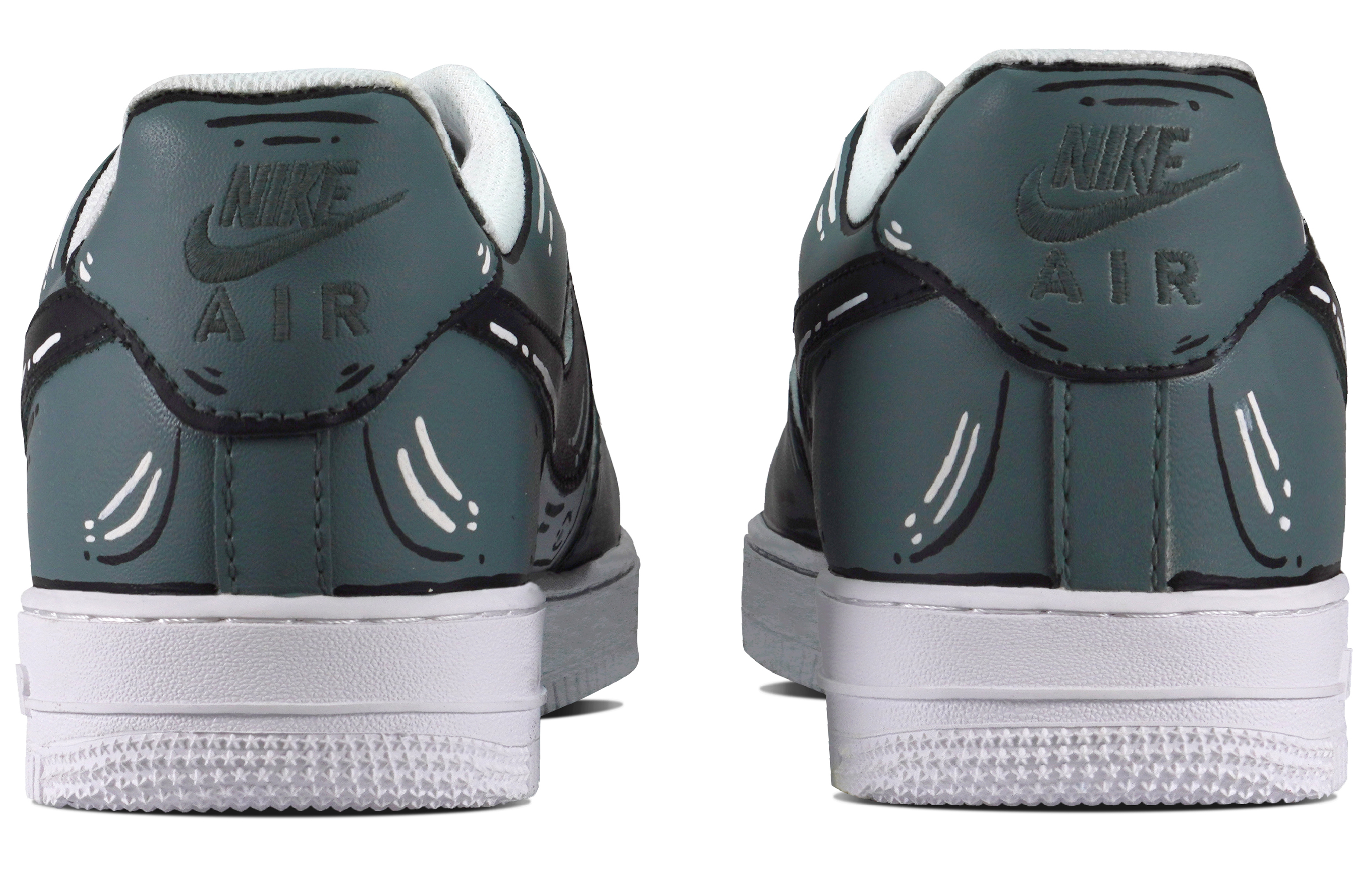 Shop (W) [Zapatos Personalizados] Nike Air Force 1 Low 'Anime Verde Jungla' DD8959-100(Team84-二次元丛林女款)
