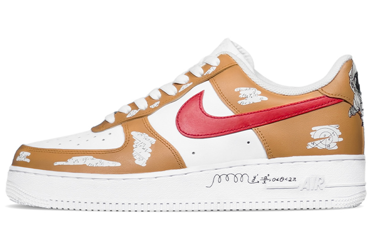 [Custom Shoes] (W) Nike Air Force 1 Low 'Astronaut Scratch-Off Red Brown'