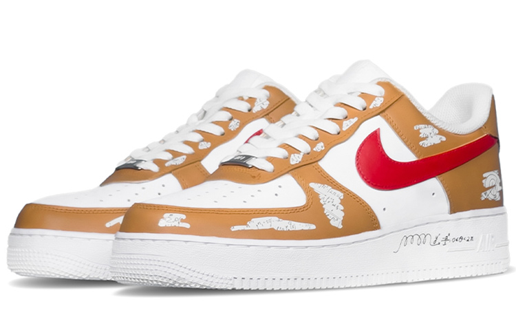 [Custom Shoes] (W) Nike Air Force 1 Low 'Astronaut Scratch-Off Red Brown' 圖 3