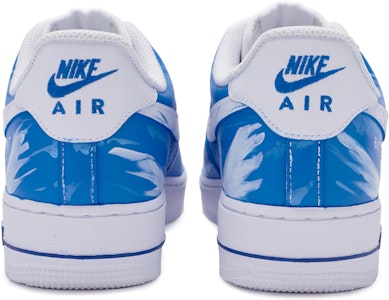 【定制球鞋】Nike Air Force 1 Low BIGNIU 熱血青春 空軍一號 風暴 手繪噴繪 低幫 板鞋 女款 白藍 Shop 【定制球鞋】Nike Air Force 1 Low BIGNIU 熱血青春 空軍一號 風暴 手繪噴繪 低幫 板鞋 女款 白藍