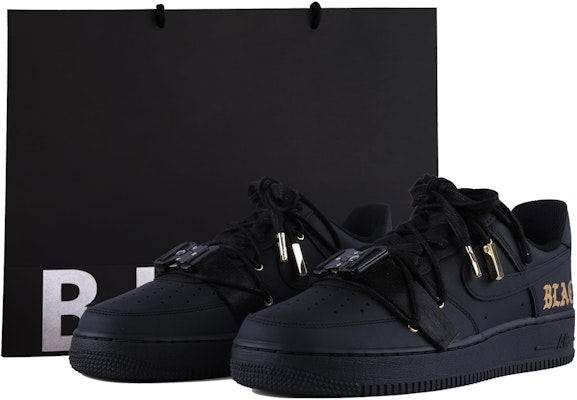 【客製球鞋】Nike Air Force 1 Low 空軍一號 黑武士 黯黑風 哑光 技術 低筒 板鞋 女款 黑金 Buy 【客製球鞋】Nike Air Force 1 Low 空軍一號 黑武士 黯黑風 哑光 技術 低筒 板鞋 女款 黑金