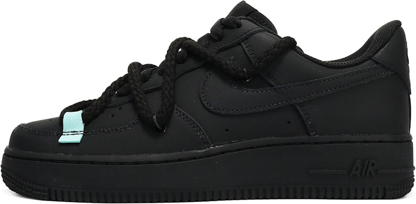 【定製球鞋】 Nike Air Force 1 Low 解構風 黑武士 炭黑麻繩 低筒 板鞋 女款 啞光黑 Buy 【定製球鞋】 Nike Air Force 1 Low 解構風 黑武士 炭黑麻繩 低筒 板鞋 女款 啞光黑