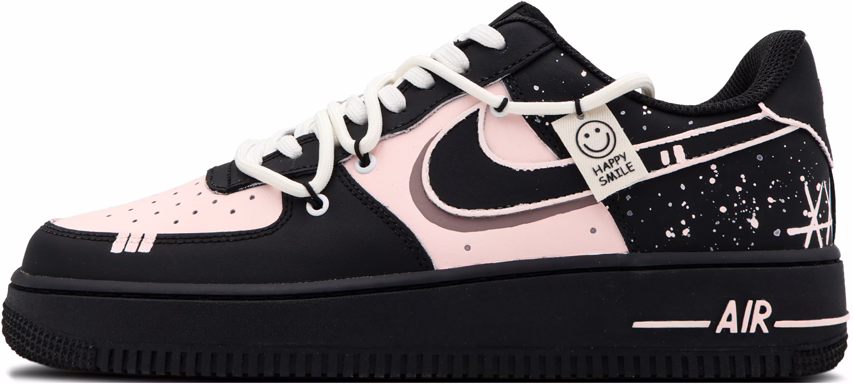custom-shoes-women-nike-air-force-1-low-black-pink-dawn