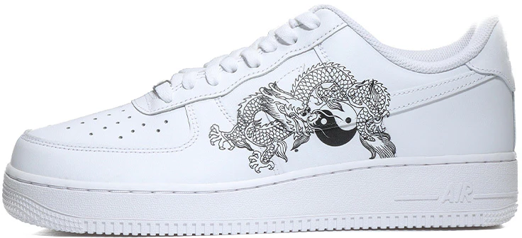 custom-shoes-women-nike-air-force-1-low-black-white-taiji-dragon