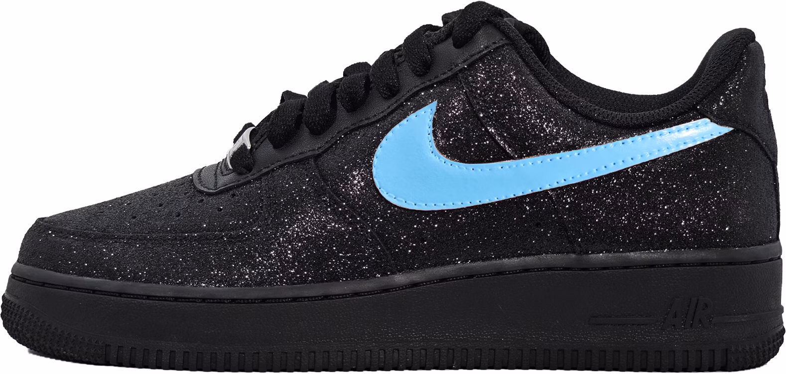 custom-shoes-women-nike-air-force-1-low-black-diamond-blue